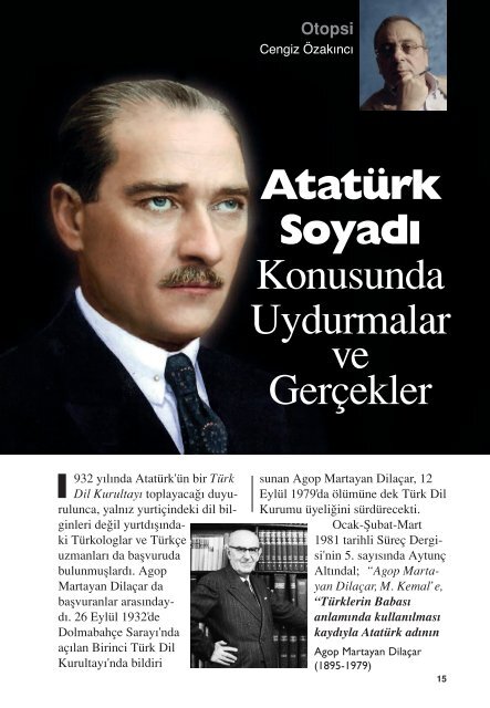 Atatürk Soyadı Konusunda Uydurmalar ve Gerçekler