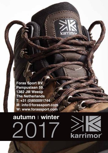 KARRIMOR Footwear & Rucksacks - Full Catalogue