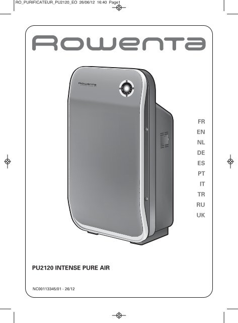 Purificateur D'air Rowenta Intense Pure Air PU2120FO – Filtration HEPA 12, Occasion