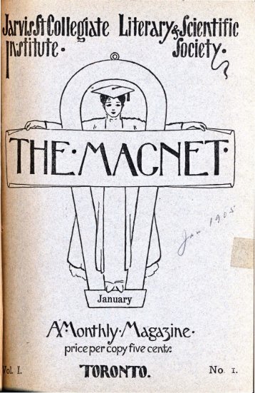 Jarvis Magnet - 1905 Volume 1 Number 1