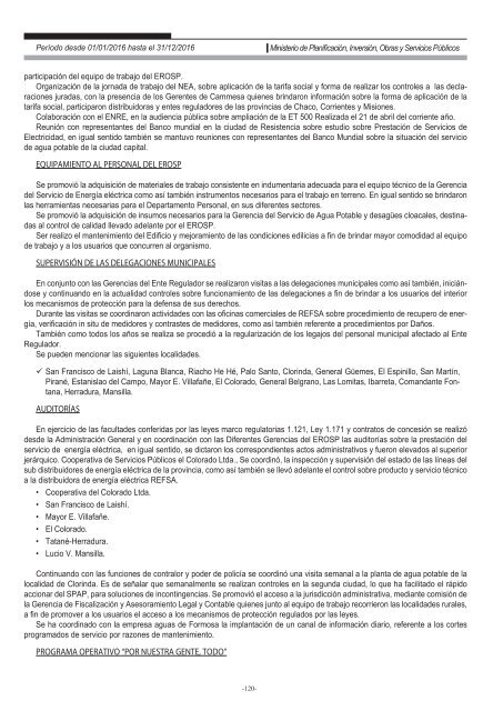 Ministerio de Planificación, Inversión, Obras y Servicios Públicos