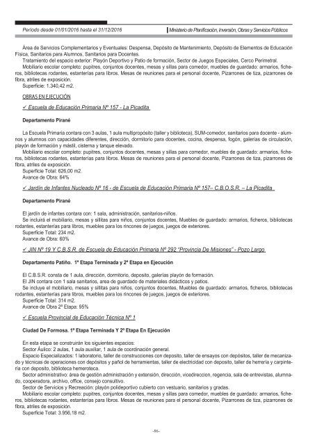 Ministerio de Planificación, Inversión, Obras y Servicios Públicos