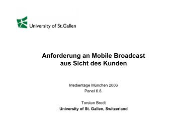 [pdf] Mobile Broadcast aus Kundensicht... - Alexandria