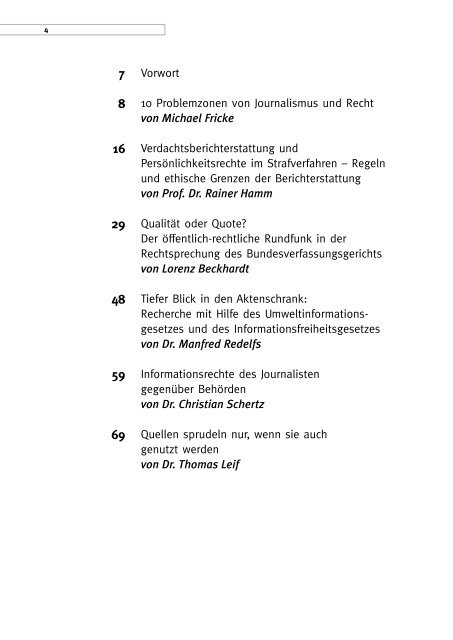 nr-Werkstatt: Presserecht in der Praxis - Netzwerk Recherche
