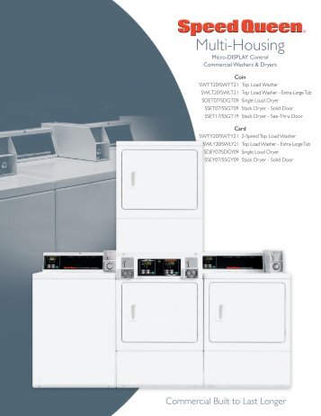 MDC Coin/Card-Op Family - Commercial Laundry Equipment ...