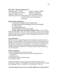 Syllabus ENC 1101 MWF Summer B - MDC Faculty Home Pages ...