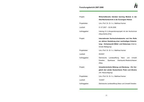 Forschungsbericht 2007-2008 - IHI Zittau