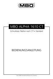 MBO ALPHA 1610 CT - Schnurlostelefon.de