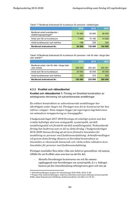 Budgetunderlag 2018-2020