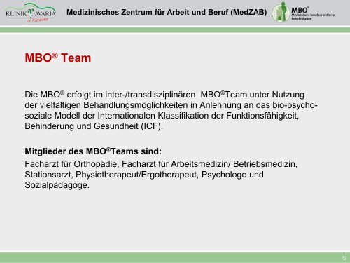 Medizinisches Zentrum für Arbeit und Beruf (MedZAB)