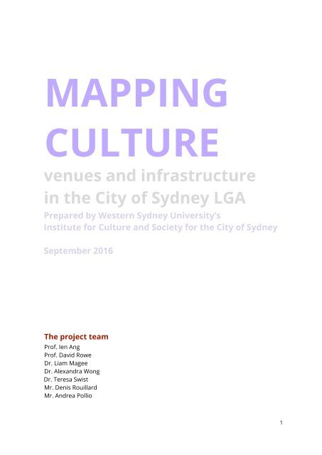 MAPPING CULTURE