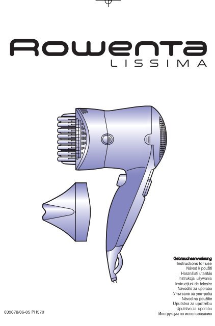 Rowenta LISSIMA PH5704 - LISSIMA PH5704 Magyar (Hungarian)