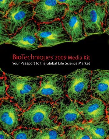 ® 2009 Media Kit - BioTechniques