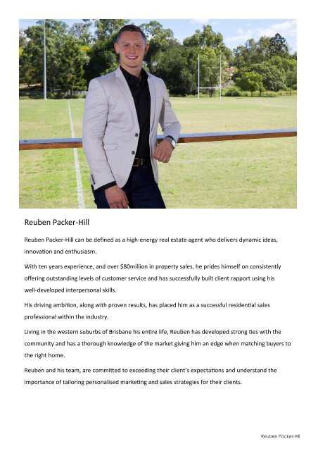 Why choose Reuben Packer-Hill & McGrath