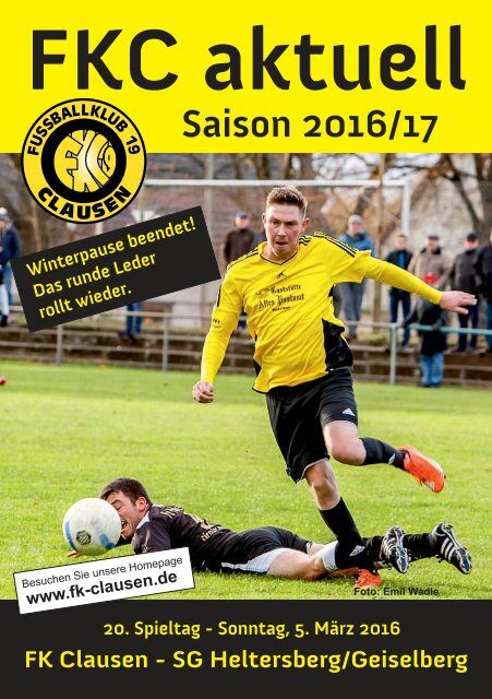 FKC Aktuell - 20. Spieltag - Saison 2016/2017