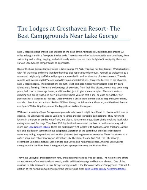 Lake George Hotels-1