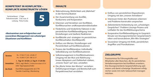 Offenes Seminarangebot 2017