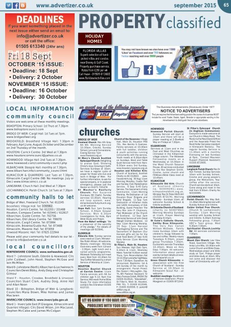 252 September 2015 - Gryffe Advertizer