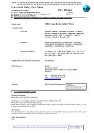 Material & Safety Data Sheet - RS Components International