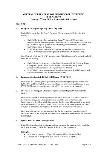 2003 Rapperswil.pdf - International Orienteering Federation