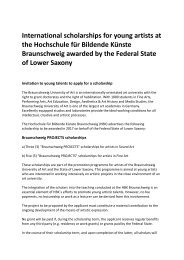 Call for applications - international scholarship based in Braunschweig/Germany