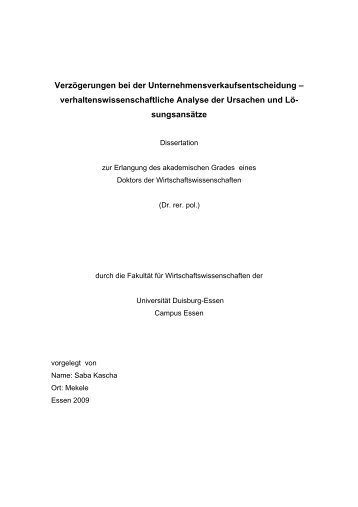 Text anzeigen (PDF) - bei DuEPublico - Universität Duisburg-Essen