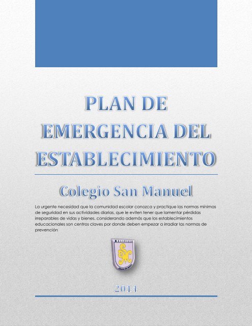 PLAN DE EMERGENCIA DEL ESTABLECIMIENTO