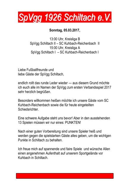 05.03.2017, SpVgg - SC Kuhbach-Reichenbach