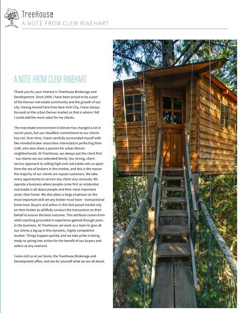 TreeHouse Info Booklet