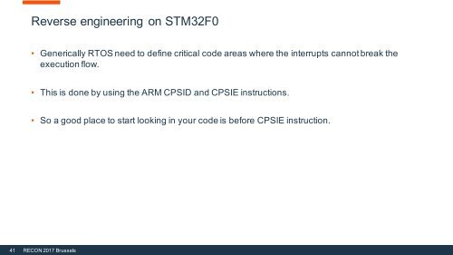 Reversing FreeRTOS on embedded devices