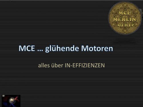 MCE glüende Motoren  2017