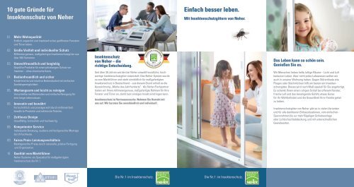 Neher - Insektenschutz für Fenster und Türen nach Maß