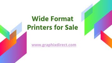 Wide Format Printers for Sale