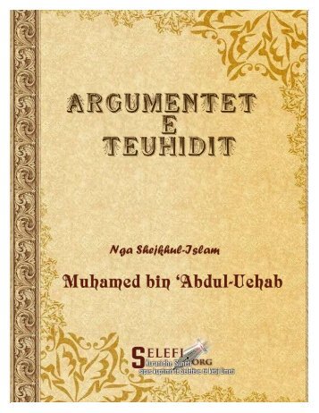 Argumentet e Teuhidit – Muhamed ibn AbdulUehab