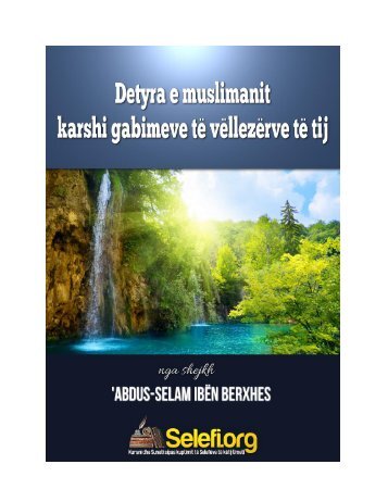 Detyra e muslimanit karshi gabimeve të vëllezërve