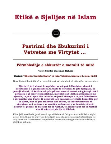Etikë e Sjelljes në Islam