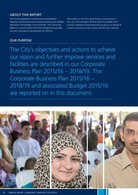 Annual Report Community Snapshot 2015/2016