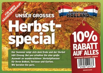 Herbst- special - Gartencenter Holland