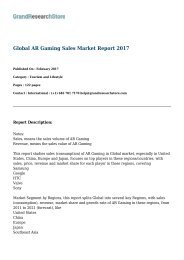 Global AR Gaming Sales Market Report 2017
