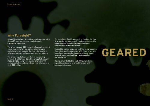 geared - Foresight Group