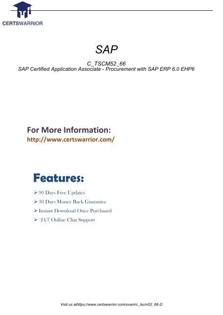 C_TSCM52_66 Practice Exam