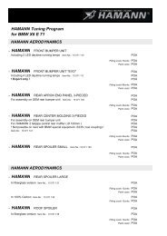 HAMANN Tuning Program for BMW X6 E 71 - Hamann - Autovogue