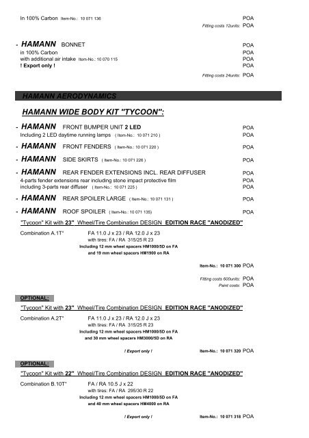 HAMANN Tuning Program for BMW X6 E 71 - Hamann - Autovogue