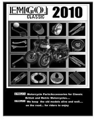 Motorcycle Parts/Accessories for Classic British and Metric - Emgo