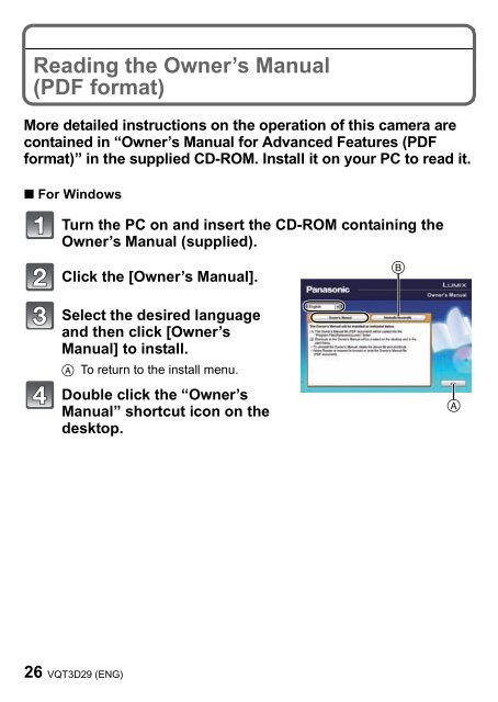 DMC-FH24 DMC-FH5 DMC-FH2 - Operating Manuals for Panasonic ...