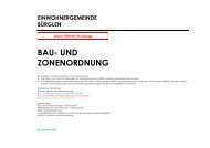BAU- UND ZONENORDNUNG - Gemeinde Bürglen