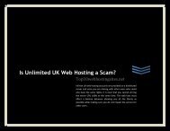 Is Unlimited UK Web Hosting a Scam