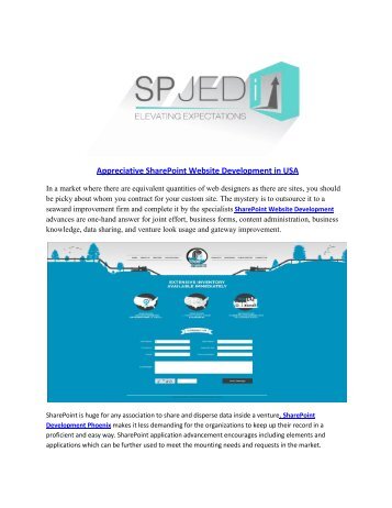 Appreciative SharePoint Website Development in USA