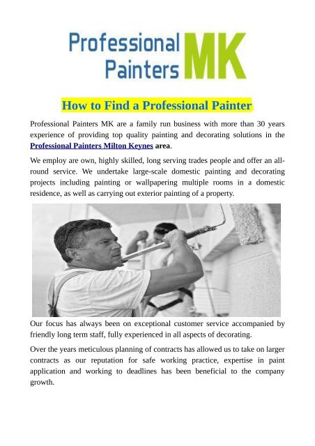 How to Find a Professional Painter