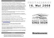 Miniphänomenta! - Rudolf-Steiner-Schule Siegen Freie Waldorfschule